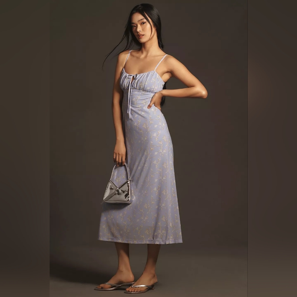 By Anthropologie Sleeveless Slip Midi Dress SIZE MEDIUM **NWT** SOLD OUT